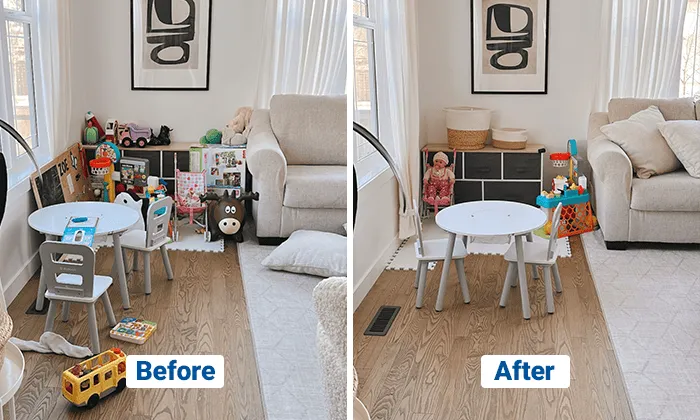 seeing your clutter free space