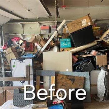 Garage cleanout before