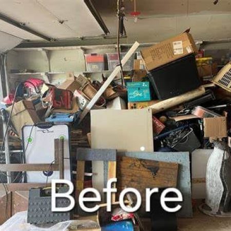 Garage cleanout before